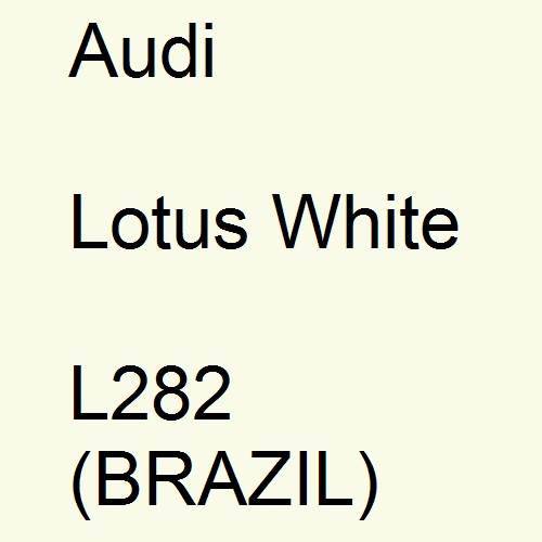 Audi, Lotus White, L282 (BRAZIL).